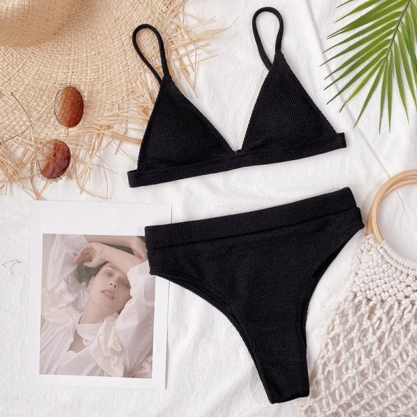 Bikini pentru femei cu talie înaltă P265 negru XS