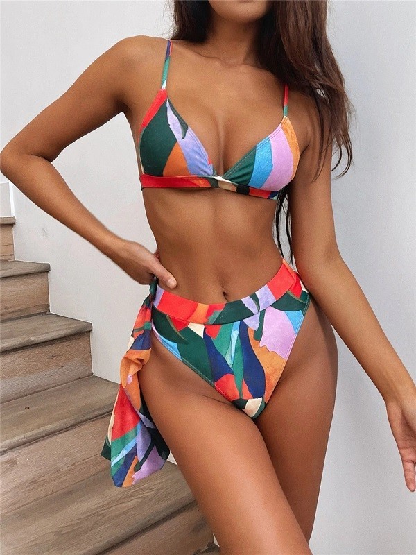 Bikini pentru femei și top crop P1291 S