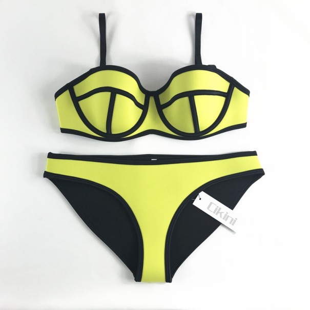 Bikini sexy pentru femei - Galben M