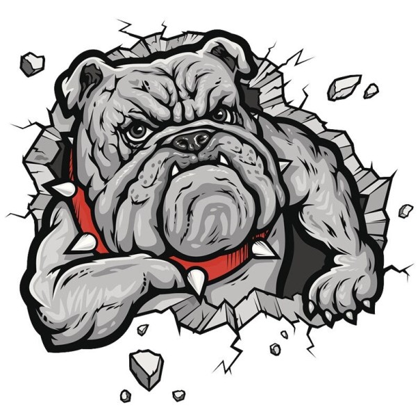 Bildekal hund A1433 6