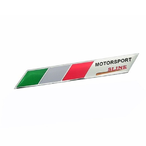 Bildekal med Italiens flagga 6