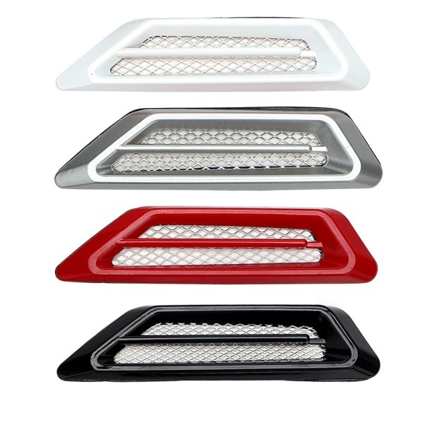 Bildekal - sidoventilationsgaller 2 st. silver