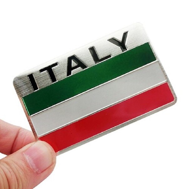 Bilklistermærke med Italiens flag 1
