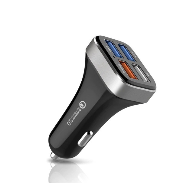 Billaddare 4 USB-portar vit