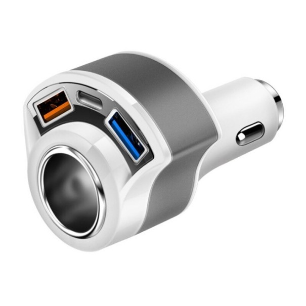 Biloplader 3 porte K823 hvid