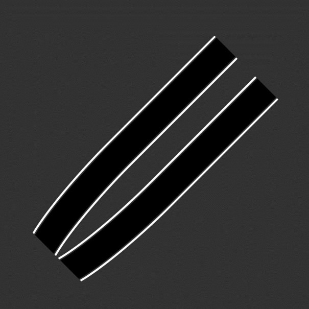 Bilstriber klistermærker 2 stk. 10