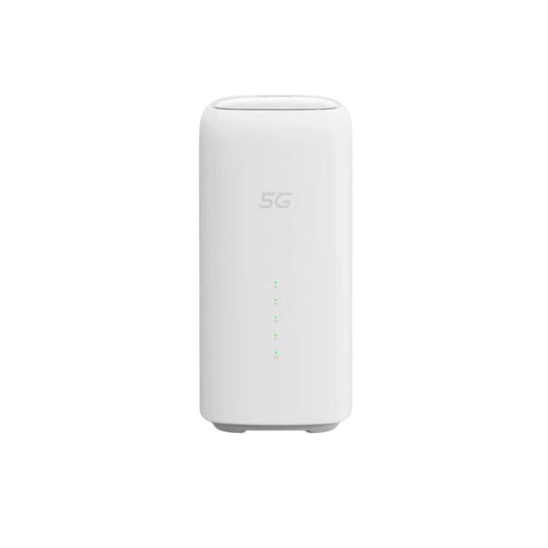 Bílý 5G mobilní Wi-Fi router se slotem pro SIM kartu Dva 2,5Gb síťové porty Připojení až 128 zařízení 1