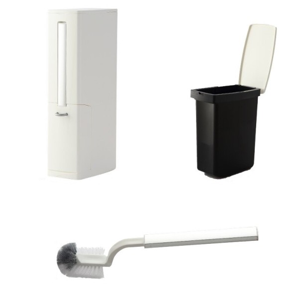 Bin with Toilet Brush 1