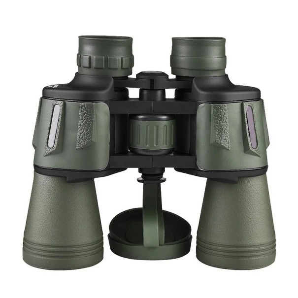 Binoculares profesionales de largo alcance y potente visión nocturna con vidrio BAK4 HD de 20 x 50 mm verde