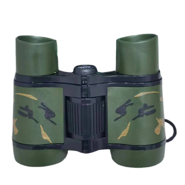 Binóculo infantil com padrão camuflado 30mm de objetivo 11 x 8,8 x 4 cm Brinquedo ao ar livre para crianças Observação da natureza Camping Caminhada 1