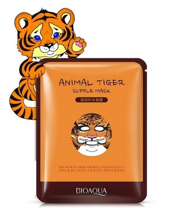 BIOAQUA dierengezichtsmasker J481 tijger