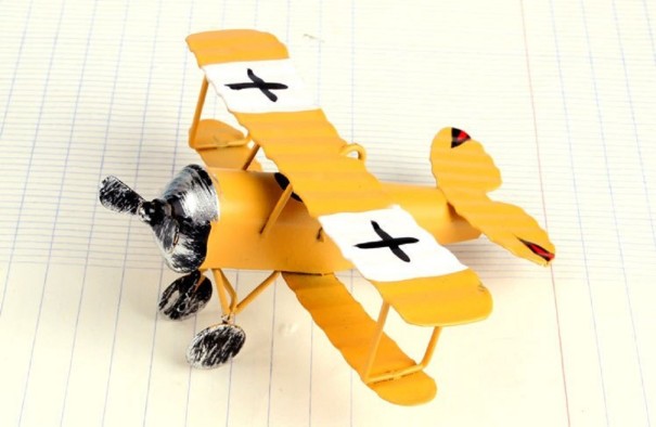 Biplane Model gold