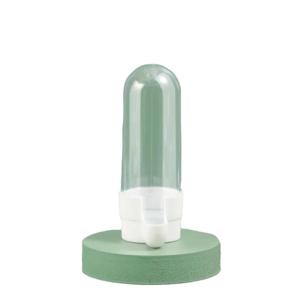 Bird Feeder and Water Dispenser for Parrots 12 x 5 cm Cage Feeder 200 ml white