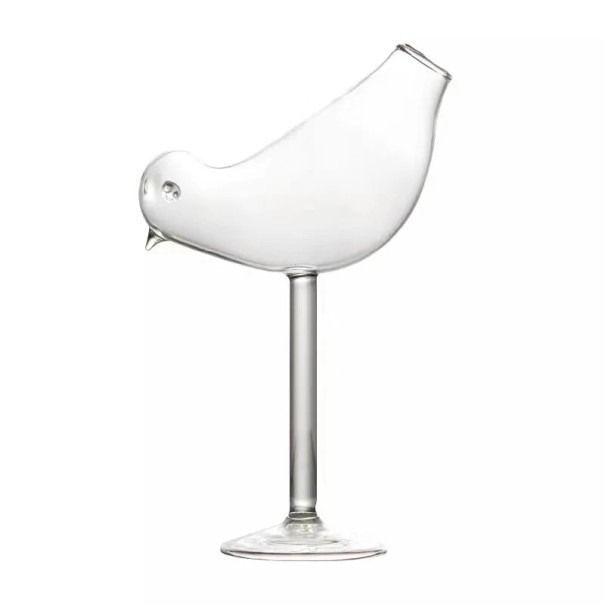 Bird-Shaped Stem Glass 150 ml Clear Decorative Glass for Liqueurs and Dessert Drinks for Original Serving 1