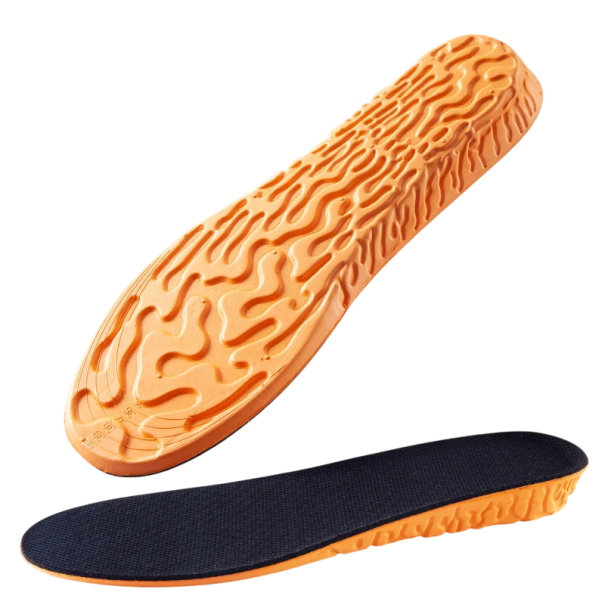 Black Insoles Height 2.5 cm Foam Heel Cushions for Height Increase Shock Absorption Posture Support Invisible Heel Lift Unisex 43-44