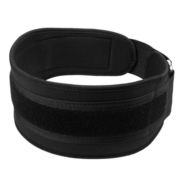Black Neoprene Weightlifting Belt with Metal Buckle for Men and Women Support Belt for Back Stability and Safe Training M
