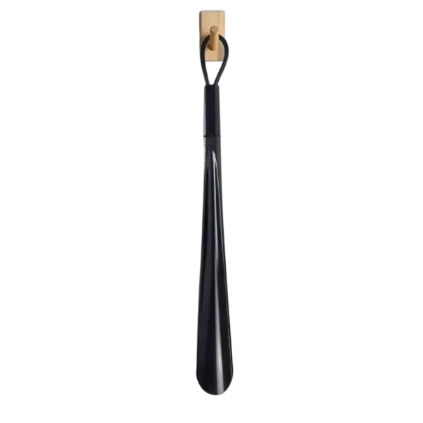 Black Plastic Shoe Horn 48 cm Long Flexible Shoe Aid Helper for Putting on Shoes Durable Plastic Shoe Horn 1