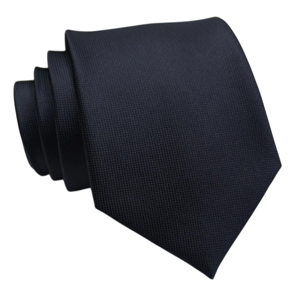 Black Tie 146 x 8 cm Stylish Accessory for Shirt and Suit Elegant Men's Tie for Weddings, Balls, Business Meetings and Everyday Wear 1