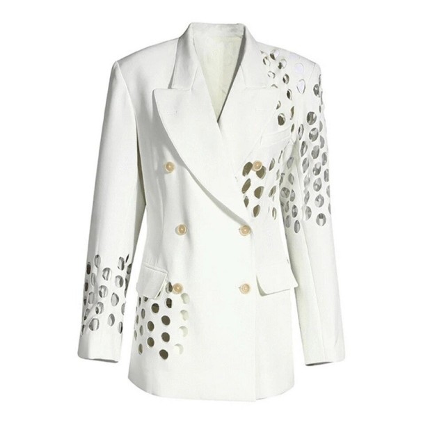 Blazer de dama P1570 alb L