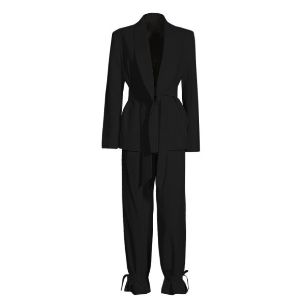 Blazer și pantaloni de damă B1166 negru S