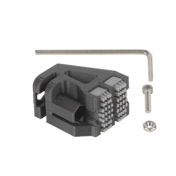 Bloc de curățare a duzei pentru imprimante 3D 2.15 x 2.4 x 1.45 cm Bloc pentru ștergerea duzei Componentă de curățare a capului pentru seria X1 negru