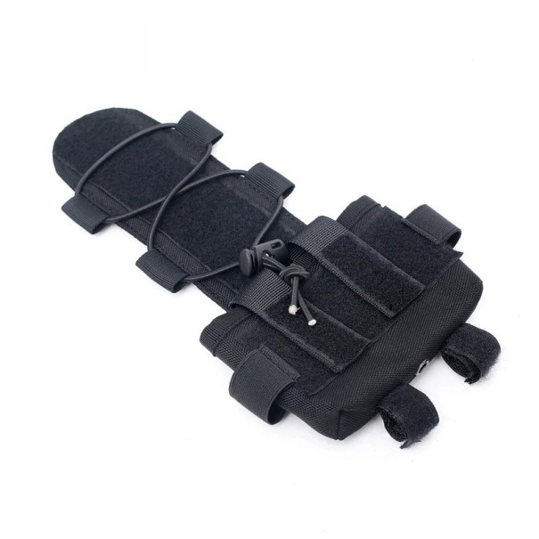 Bloc de echilibrare pentru cască cu buzunar pentru baterie Culori neutre Sistem de echilibrare pentru vedere nocturnă și accesorii Buzunar suplimentar pentru contragreutate negru