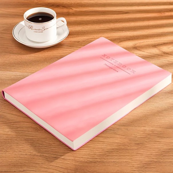 Bloc de notas A5 colorido con marcapáginas Cuaderno extra resistente para el colegio y el trabajo Agenda universal para apuntes, notas y dibujos rosa