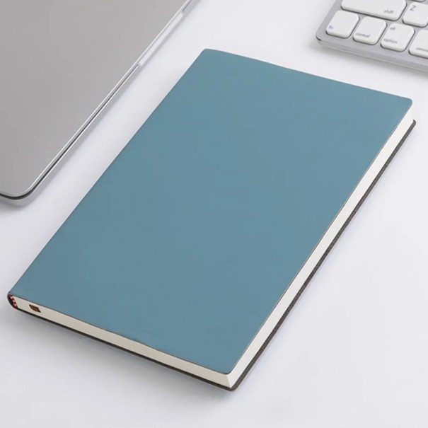 Bloc-notes A5 coloré sans boucle Carnet élégant pour l’école, le bureau et la planification quotidienne avec des feuilles lignées bleu