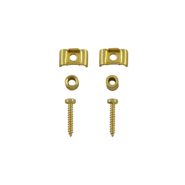 Blocco metallico della testa delle corde a forma di farfalla con colonna rotonda Ricambio per chitarra elettrica ST SQ TL Supporto per corde sulla testa oro