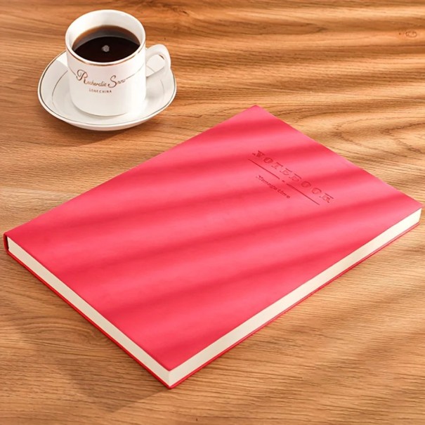 Blocnotes colorat A5 cu semn de carte Caiet extra rezistent pentru școală și serviciu Jurnal universal pentru notițe, notițe și desene roșu