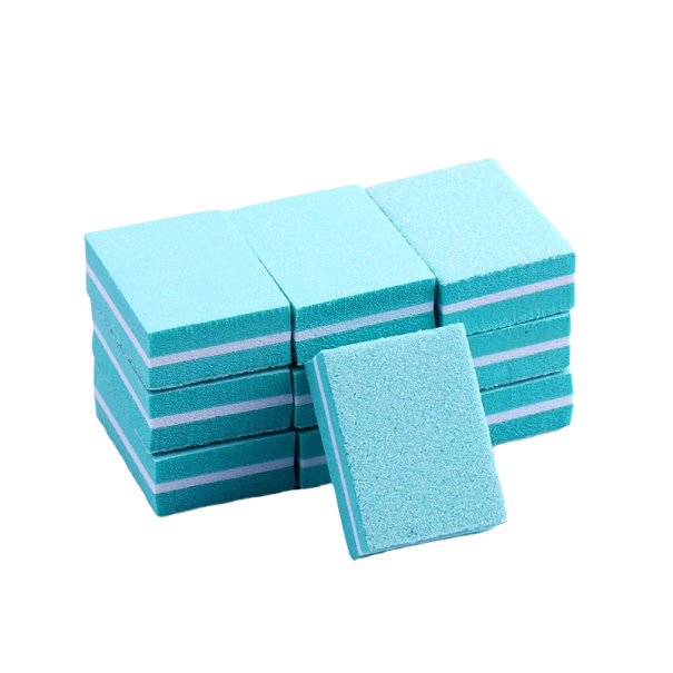 Bloco de lixagem para unhas 100/180 10 pcs turquesa