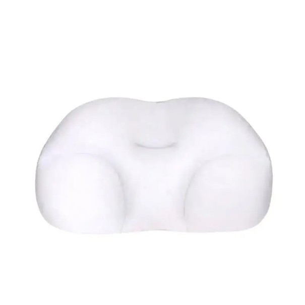 Blød ergonomisk skyformet pude med memory foam, afslappende hovedstøtte, designerdekorationspude, soveplads, 40x25x10 cm hvid