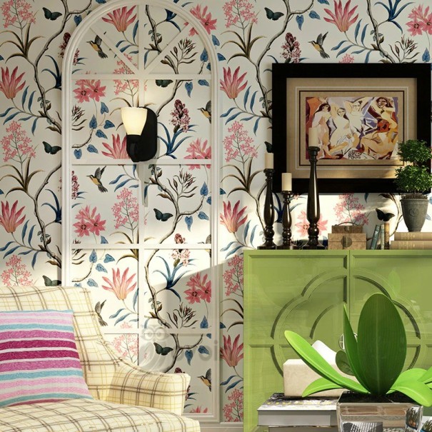 Bloemenbehang