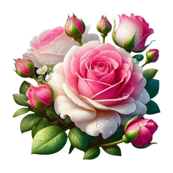 Bloemenstickers met rozenmotief voor de badkamer 25cm PVC waterdichte decoratie voor WC en badkamer met een zacht roze ontwerp voor een elegante 1