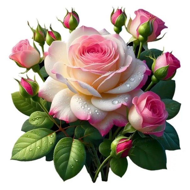 Blomsterdekal med rosor för badrum 30cm PVC vattentålig väggdekoration, spegel och kakel, elegant rosa design 1