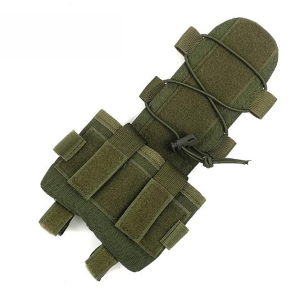 Bloque de equilibrio del casco con bolsillo para batería Colores neutros Sistema de equilibrio para visión nocturna y accesorios Bolsillo adicional para contrapeso verde militar