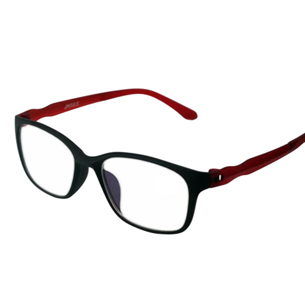 Blue Light Blocking Glasses Plastic Frame Unisex Computer Glasses Eye Protection for PC Work Reading Mobile Devices Home Use red