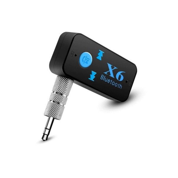 Bluetooth 4.1 ljudadapter med handsfree-funktion och mikrofon för enheter med 3,5 mm jack Slot för Micro SD-kort Mått 5,5 x 2,5 x 1,3 cm 1