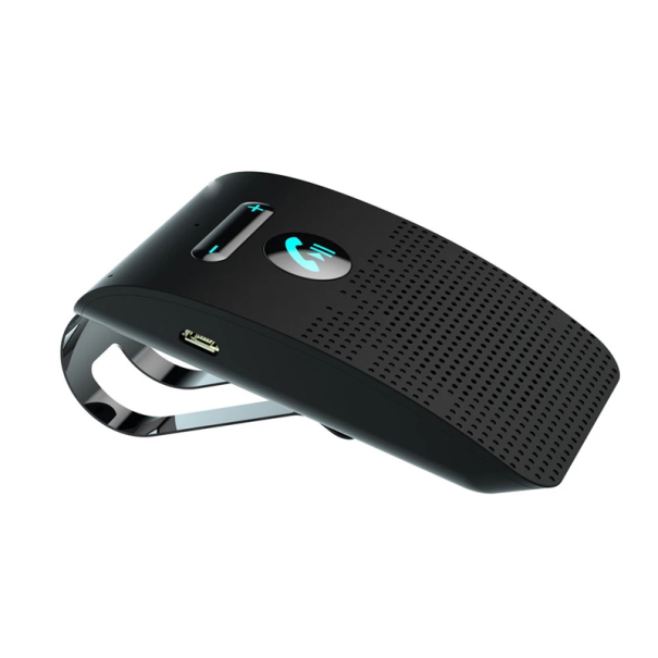 Bluetooth 5.0 kihangosító autóskészlet Hifi hangszóró 2W DSP zajszűrős MP3 lejátszó napellenző csiptető 2 telefon párosítása GPS audio 1