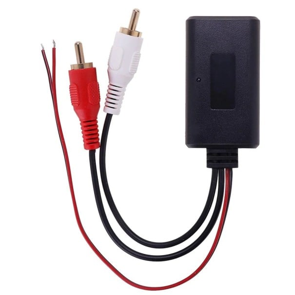 Bluetooth Adapter for Car with 2x RCA Connectors Wireless Music Reception Power Supply 12 V Cable Length 15 cm Dimensions 5 x 3 x 1 cm 1