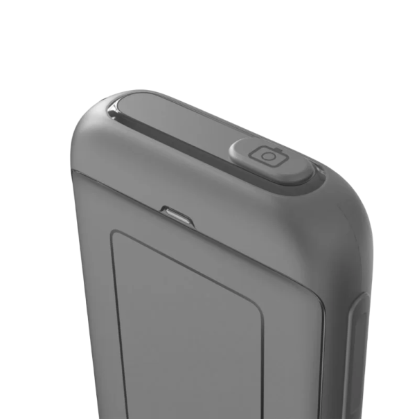 Bluetooth-Fernbedienung für Mobiltelefon 7 x 3,9 x 1,2 cm Touch-Steuerung iOS Android Air Mouse Tasten Foto Lautstärke Home schwarz