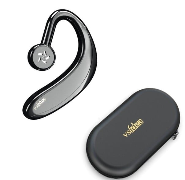 Bluetooth fülhallgató mikrofonos telefonáláshoz és zenehallgatáshoz Bluetooth 5.1 Hívás fogadása és elutasítása Tok a csomag része 1