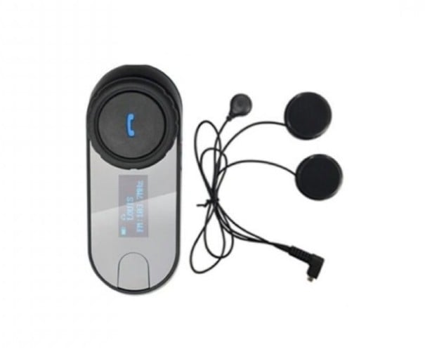 Bluetooth-Intercom-Set für Helme mit Steuerungseinheit und Display Kopfhörer und Mikrofon Für Integral- oder Jethelme 1
