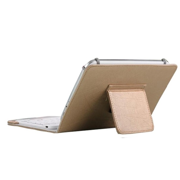 Bluetooth klávesnica s obalom pre tablet 7 "/ 8" zlatá