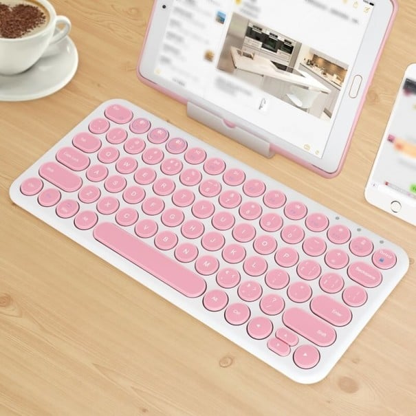 Bluetooth klávesnice K330 růžová