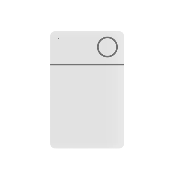 Bluetooth lokátor Mini GPS lokátor na klíče, peněženku, zavazadla 8,5 x 5,4 cm Kompatibilní s Apple bílá