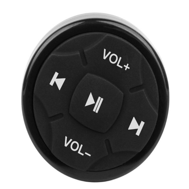 Bluetooth Music Remote Control with Volume and Playback Buttons Range 10 m CR2032 Battery Included Dimensions 3.8 x 3.8 cm ABS Plastic Black 1