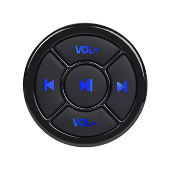 Bluetooth-Musikfernbedienung 3,6 cm Kompatibel mit Android und iOS Blaue Hintergrundbeleuchtung Tragbare Lautstärke- und Wiedergabesteuerung 1