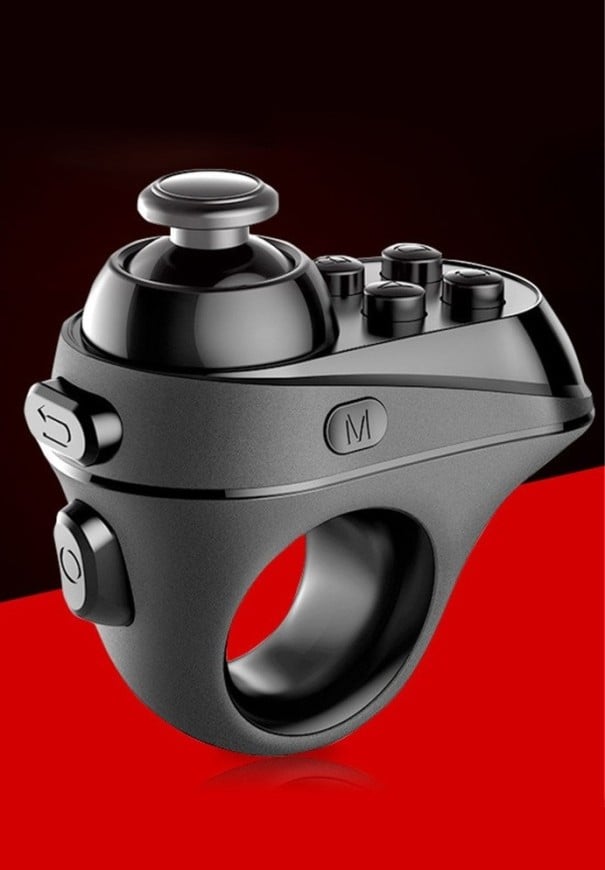 Bluetooth myš na prst vo forme prsteňa Joystick a tlačidlá Rozlíšenie až 1000 DPI Dosah 10 m Vstavaná dobíjacia batéria Nabíjanie cez USB 1