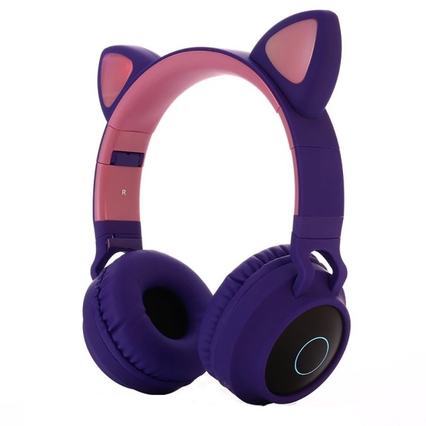 Bluetooth slúchadlá s ušami fialová